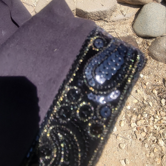 NWT Talbots Petite Embellished Black Tunic - Picture 4 of 4